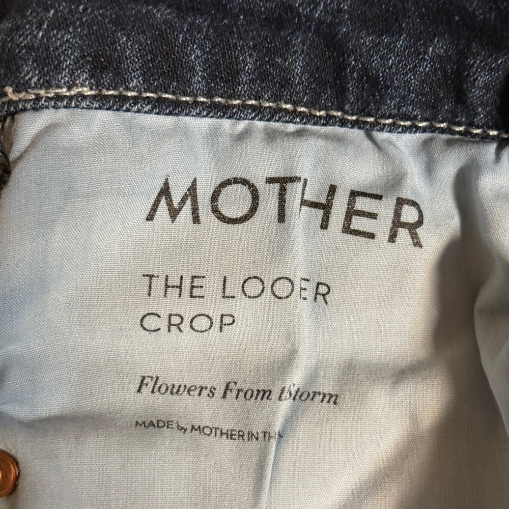 Mother The Looker Crop in Flowers from the Storm sz 28 - Picture 5 of 6